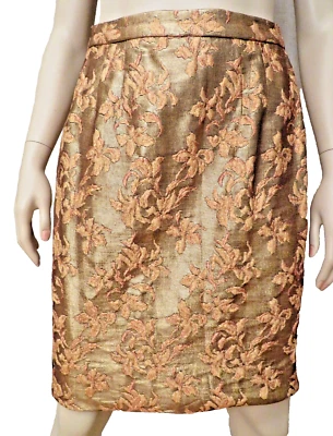 Christian Dior Women's Size 6 S Dress Pencil Skirt Jacquard Floral Vintage - Image 1 of 4