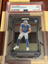 2022 Prizm Aidan Hutchinson Rookie Card RC #340 PSA 9 MINT Lions