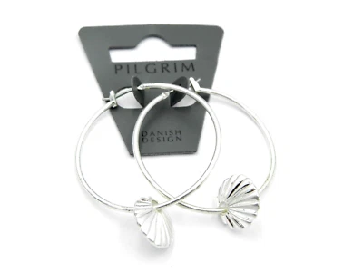 Pilgrim Damen Ohrstecker Creole Metall 925 Versilbert UVP 17,95 € Trendig & Chic - Bild 1 von 2