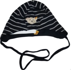 Steiff Ringelmütze dunkelblau-grau  NEU Baumwolle Gr.47 cm  Teddy - Bild 1 von 2