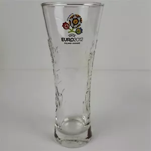 RARE COLLECTABLE CARLSBERG UEFA CUP EURO 2012 POLAND-UKRAINE 330ML BEER GLASS - Picture 1 of 4