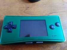 Nintendo Game Boy micro Green Handheld WITH GAMES