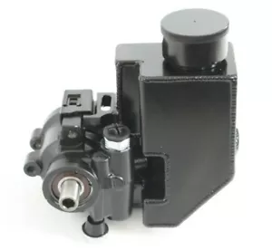 Bomba de dirección asistida GM negra de aluminio tipo II con depósito de aluminio fabricado - Imagen 1 de 10