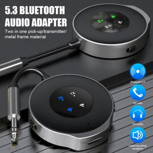 Bluetooth 5.3 Audio Transmitter Receiver 3.5MM AUX HiFi Music Wireless Adapter - Picture 1 of 19