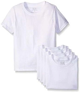 Fruit of The Loom Boys' Cotton White T Shirt (Medium/69-100" lbs, White Ice (5 - Picture 1 of 1