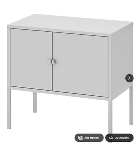 2 graue Regale / Sideboards aus Metall - Bild 1 von 5