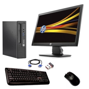 Postazione Completa Pc Fisso Hp i5 Ram 8Gb SSD 256Gb Monitor 22" RICONDIZIONATO - Photo 1/9