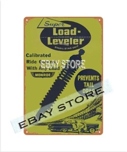 Super Load Leveler automotive Monroe Shocks retro tin sign nostalgic plaque - Picture 1 of 2