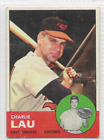1963 Topps # 41 CHARLIE LAU Baltmore Orioles (VG/EX) **free shipping**