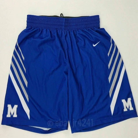 Nike Men's L Memphis Tigers Elite Crossover Basketball Game Short Blue 683305 Cover