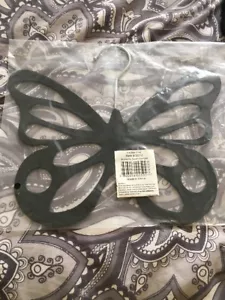 Black Butterfly Scarf Holders / Hangers / Organizers Holds 12 Scarves NIP - Picture 1 of 4