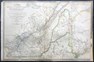 1839 Wyld Large Antique Map Provinces of Lower Canada, Ontario St Lawrence River - Image 1 of 4