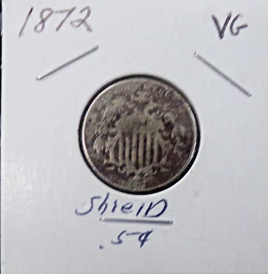 1872 Philadelphia Mint Shield Nickel - Image 1 of 4