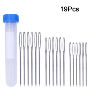 18 pezzi aghi fai da te filato ferri da maglia set aghi da cucito con una barra di stoccaggio - Foto 1 di 6