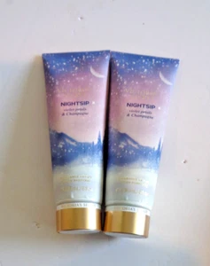 2 PCS VICTORIA’S SECRET NIGHT SIP FRAGRANCE BODY LOTION CREAM 8 FL .oz - Picture 1 of 2