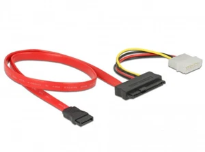 Delock Cable SAS SFF-8482 + Power (4 Pin Molex) 1 x SATA 7 pin, 50cm - Picture 1 of 2