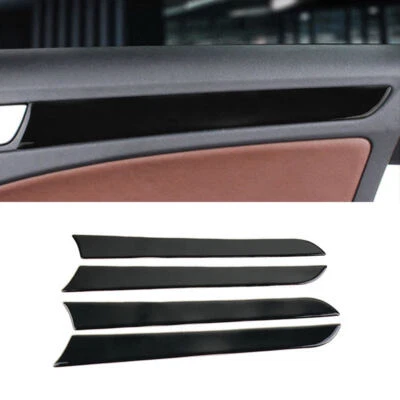 4pcs New Black Front Rear Interior Door Window Panel For Audi A4 B8 A5 2010-2016 - Image 1 of 4