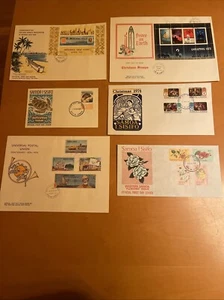 SAMOA I SISIFO 1971-1975 First day 6 Covers, XF Condition, See Photos - Picture 1 of 12