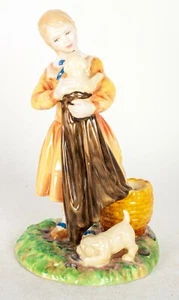 Royal Doulton Age of Innocence Figure 'Puppy Love' HN3371 - Eu Made - Picture 1 of 8