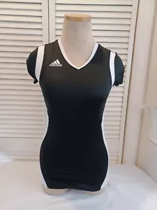 Camisa sin mangas Adidas, para mujer, talla 2XS, negra, blanca, tenis sin mangas - Imagen 1 de 7