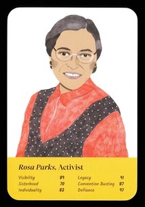 1 x card of Rosa Parks - Activist - AO17