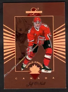1994-95 Jeff O'Neill Leaf Limited Hockey Bronze Rookie RC /5000 Canada #6 - Picture 1 of 2