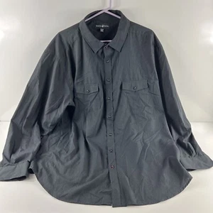 Beverly Hills Polo Club Vestito Camicia Bottoni 4XLB Nero Manica Lunga Collo - Foto 1 di 17