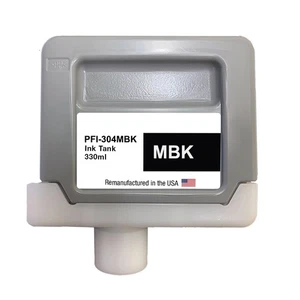 Compatible Ink Cartridge For Canon PFI-304 330ml Matte Black-USA - Afbeelding 1 van 2