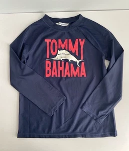 Tommy Bahama Logo Swim Shirt Long Sleeve Rashguard Boys Medium 10-12 See Chart - Picture 1 of 4