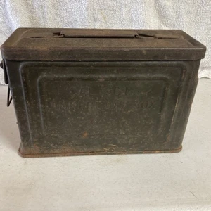 WW2 USGI Canco M1 Garand M2 Bola Vacía 30 Cal Munición Lata Bloque Clip Bandolera Caja - Imagen 1 de 14