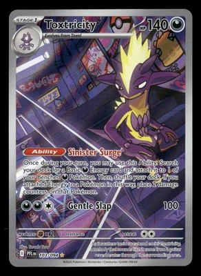 Toxtricity - 103/094 - Illustration Rare - Phantasmal Flames - Pokemon - NM/M - Image 1 of 2