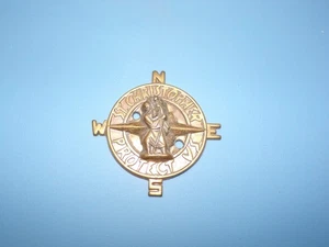 St Christopher Protect Us Compass Rose Medallion - Picture 1 of 2