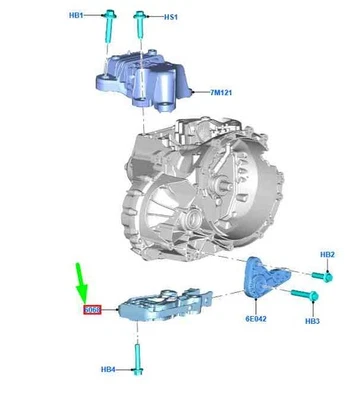 FORD FOCUS MK4 Getriebelager-Drehmomentbegrenzer 2368913 NEU ORIGINAL - Image 1 of 2
