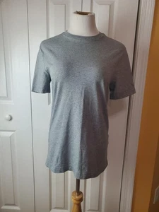 Banana Republic Women's Authentic Supima Cotton T-Shirt BL1 Heather Grey Medium - Picture 1 of 11