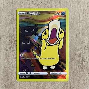 Pysduck Scream After Skool Hobby Foil Holo Fan Art Card Pokemon 35 - Picture 1 of 2
