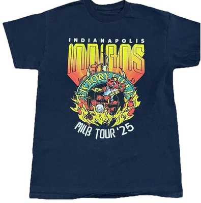 Camiseta Indianapolis Indians MiLB 2025 Game Tour Schedule SGA Para Hombres Talla Grande Foto 1 de 4