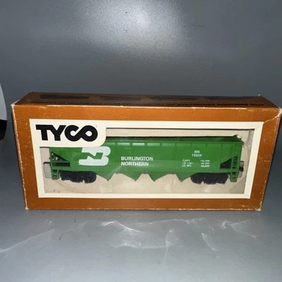 Vintage Tyco Burlington Northern 40' Hopper Car Ho Scale  344G w/ box - Image 1 of 2