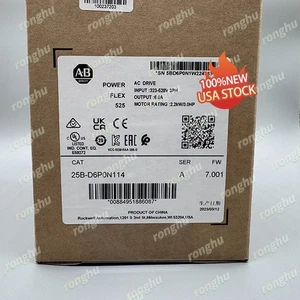 AB Nuovo Sigillato 25B-D6P0N114 PowerFlex 525 AC Drive Eccedenza Spedizione Gratuita - Foto 1 di 6