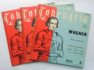 Rudolf Kempe Lohengrin Wagner 3LP Nixa ULP9223-5 EX/VG 1950s 3-LP set in sepa... - Bild 1 von 5