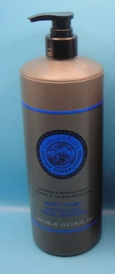 1 CRABTREE & EVELYN Men's Lot INDIAN SANDALWOOD Cypress BODY WASH 33.8oz $0 SHIP - Image 1 of 2