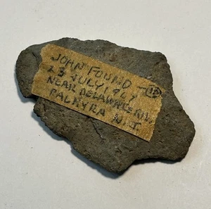 Artefacto nativo americano punta de flecha de piedra río Delaware Palmyra NJ condado de Camden - Imagen 1 de 5