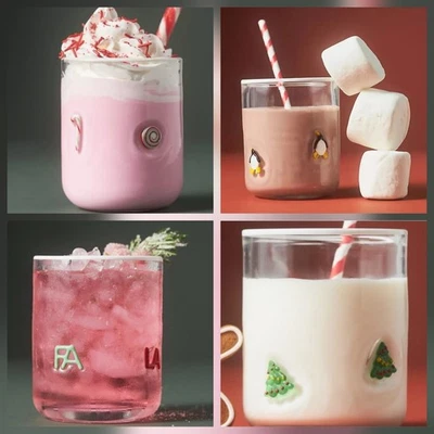 Anthropologie Icono Vacaciones Festivo Vidrio Pingüino Caramelo FA LA Árbol de Navidad Foto 1 de 4