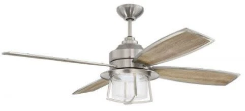 Ventilador de teto externo artesanal WAT524 Waterfront 52" - Níquel - Imagem 1 de 1