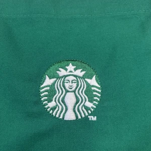Starbucks Apron Green Barista Embroidered Logo Two Pockets Adjustable - Picture 1 of 5