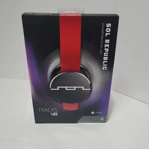 SOL Republic V8 Tracks Headband Headphones (RED) - Zdjęcie 1 z 6