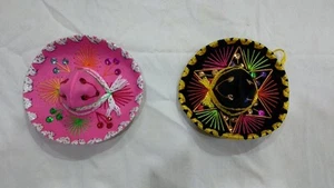 5" Mexican Decorative Mini Charro Sombrero Felt Hat 3 Pack Fiesta Assortment ... - Picture 1 of 2