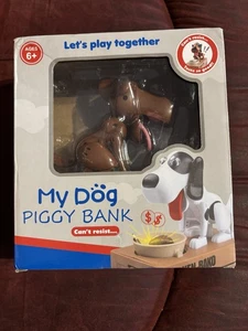My Dog Piggy Bank Robotic Munching Electronic Box Brown Dog BNIB Taija Toys - Picture 1 of 3