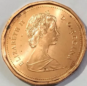 1985 Canada Small Cents Pointed 5 UNC - Picture 1 of 3