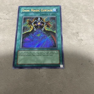 Yugioh Dark Magic Curtain Pp01 Foil Lines Misprint Lp - Picture 1 of 6