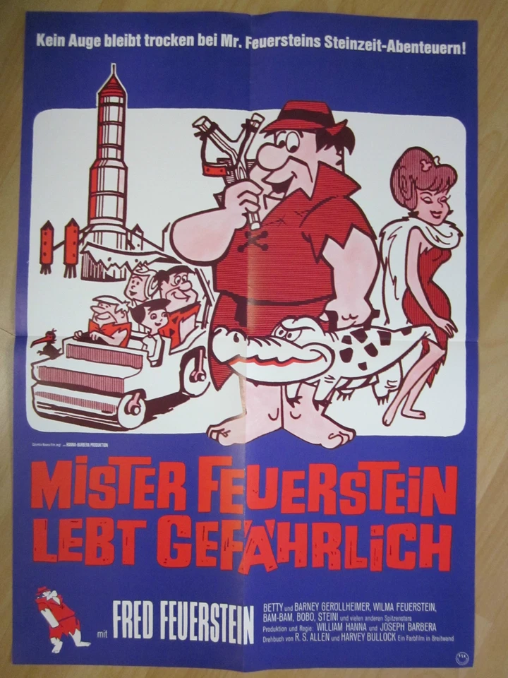 Filmposter * Kinoplakat * A2 * Mister Feuerstein lebt gefährlich * WA 70er - Bild 1 von 1
